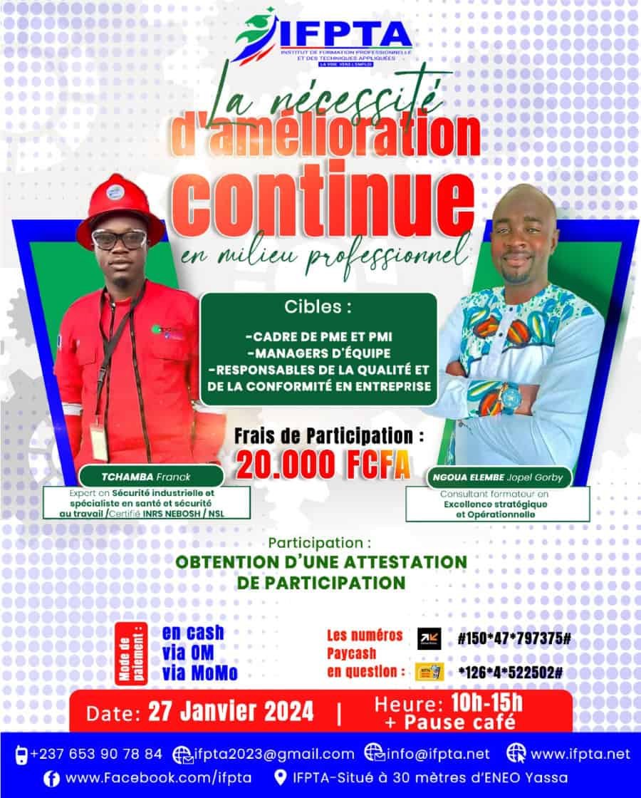 Séminaire spécial sur l'amélioration continue en milieu professionnel!